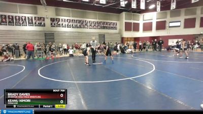 102 lbs Cons. Semi - Keanu Nimori, SYRACUSE vs Brady Davies, Riverton Wolf Pack Wrestling