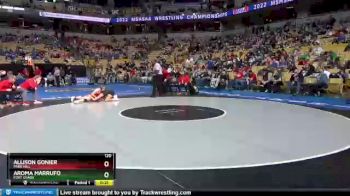 120 lbs Cons. Round 2 - Aroma Marrufo, Fort Osage vs Allison Gonier, Park Hill