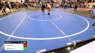 90 lbs Consi Of 4 - Raleigh Patronek, Skiatook Youth Wrestling vs Cash Robinson, Heat