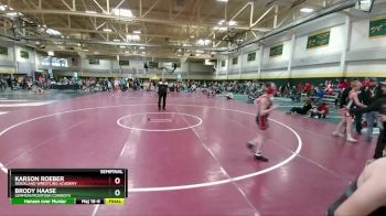 112 lbs Semifinal - Brody Haase, Lemmon/McIntosh Cowboys vs Karson Roeber, Siouxland Wrestling Academy