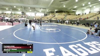 65 lbs Cons. Round 3 - Bradley Crowe, Grindhouse vs Tucker Myer, Team Clarksville WrestlingClub