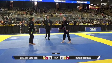McKaela Rose Clegg vs Leora Ruby Armstrong 2025 Pan Kids Jiu-Jitsu IBJJF Championship