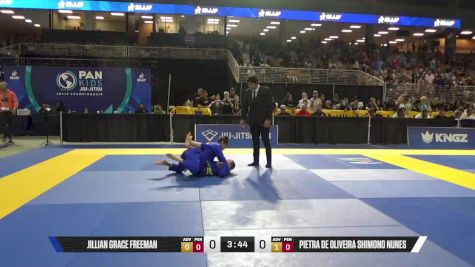 Pietra De Oliveira Shimono Nunes vs Jillian Grace Freeman 2025 Pan Kids Jiu-Jitsu IBJJF Championship