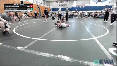 80 lbs Rr Rnd 3 - Ethan Thompson, D3 Wrestling Cluib vs Jaxon Muskrat, Harrah