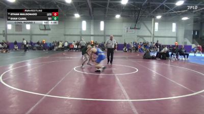 157 lbs Cons. Round 3 - Evan Carel, Illinois Wesleyan vs Ethan Maldonado, Luther