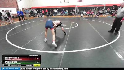 120 lbs Cons. Round 1 - Emmett Arens, Hoffman Estates (CONANT) vs Jaydee Doke, Machesney Park (HARLEM)