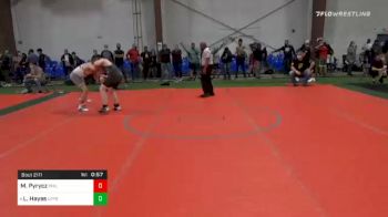 160 lbs Consolation - Michael Pyrycz, Phillipsburg vs Logan Hayes, Upper Township
