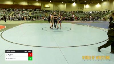 118 lbs Consolation - Kaili Kirkhart, Brute Outdoor Wrestling Club vs Aurora Oswald, Threshold