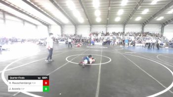62 lbs Quarterfinal - Hunter Rauschenberger, Pomona Elite vs Jojo Acosta, Top Rank