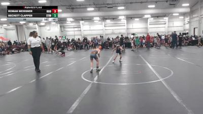 56 lbs Round 3 (6 Team) - Roman Meissner, Neighborhood Wrestling vs Beckett Clapper, Xtreme Team