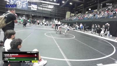 76 lbs Cons. Round 3 - Kade Barnash, Abilene Kids vs Colt Mixon, Derby