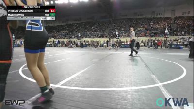 98 lbs Round Of 16 - Millie Rumsey, Pawhuska Elks Takedown vs Ramzi David, Berryhill Wrestling Club