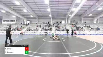 138 lbs 3rd Place - Owen Cline, WA vs Thomas Snipes, SC