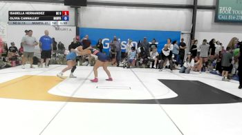 61 lbs Semifinal - Isabella Hernandez, NC United - W vs Olivia Cannalley, MGW Death By Chocolate - W