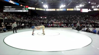 3A 165 lbs 1st Place Match - Aiden Yearout, St. Maries vs Mac Hall, West Jefferson