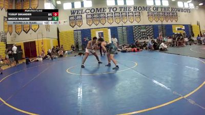 165 lbs Round 2 (8 Team) - Brock Weaver, The Outsiders vs Yusuf Sikander, Naperville Central