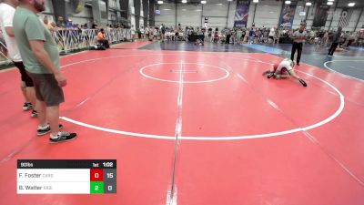 90 lbs Rr Rnd 2 - Fox Foster, Cardinal Wrestling Club vs Bryson Walter, Ride Out Wrestling Club