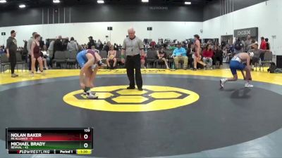 129 lbs Round 5 (6 Team) - Michael Brady, Revival vs Nolan Baker, PA Alliance