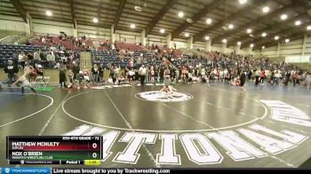 72 lbs Cons. Round 5 - Matthew McNulty, Suples vs Nox O`Brien, Wasatch Wrestling Club