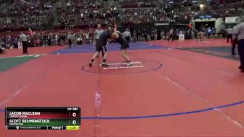 D3-285 lbs Champ. Round 1 - Jacob MacLean, Liberty Union vs Scott Blumenstock, Covington
