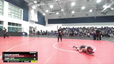 57 lbs Semifinal - Adaline Duarte, Panthers Academy Of Wrestling vs Terry Eum, Savage House Wrestling