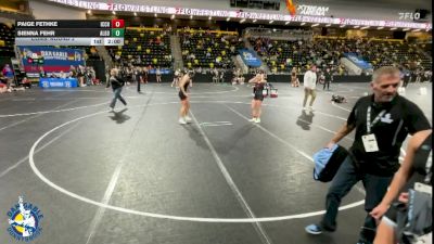 135 lbs Cons. Round 2 - Sienna Fehr, Algona vs Paige Fethke, Iowa City High
