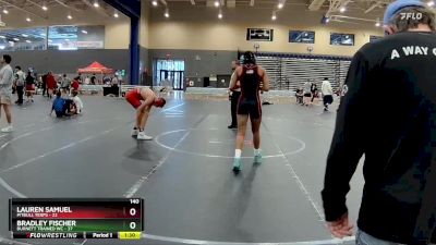 140 lbs Round 6 (8 Team) - Lauren Samuel, PitBull Terps vs Bradley Fischer, Burnett Trained WC