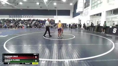 113 lbs Champ. Round 3 - Enrique Flores, Norwalk vs Phoenix Cruz, La Mirada