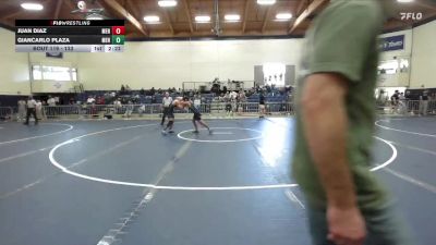 133 lbs Cons. Round 3 - Juan Diaz, Menlo NCWA vs Giancarlo Plaza, Menlo NCWA