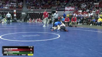 1A-126 lbs Cons. Round 3 - Liam Stockberger, Central Springs vs Luke Schroeder, Missouri Valley