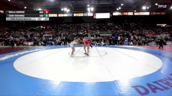 125 lbs 3rd Place Match - Bella Eddins, Grace vs Zuri Tavarez, South Fremont