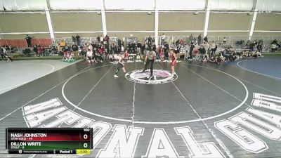 100 lbs Champ Round 1 (16 Team) - Nash Johnston, Utah Gold vs Dillon Write, Stout