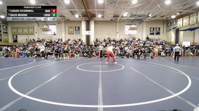 215 lbs Round Of 16 - Logan O'Connell, Mount Greylock vs Zack Morse, Lynnfield/N.Reading