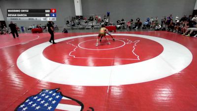 132 lbs Massimo Ortiz, California Gold vs Devan Garcia, Team Michigan Blue