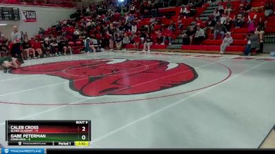 150 lbs 2nd Wrestleback (8 Team) - Caleb Cross, Glynn Academy vs Gabe Peterman, Creekview