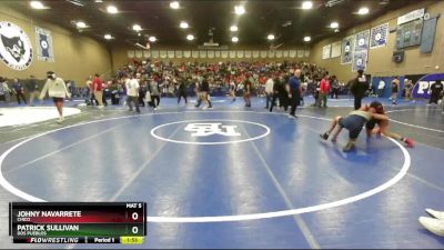 132 lbs Champ. Round 3 - Johny Navarrete, Chico vs Patrick Sullivan, Dos Pueblos