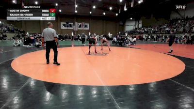 120 lbs Semifinal - Kaison Schreier, Fort Osage vs Austin Brown, Hannibal