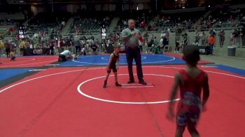 46 lbs Consi Of 4 - Terron Owens, North Mabee Team Stampede vs Brixon Beach, Coweta Tiger Wrestling