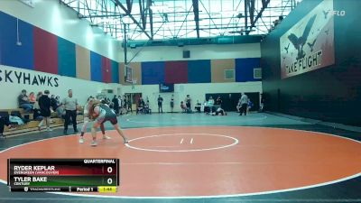 190 lbs Quarterfinal - Ryder Keplar, Evergreen (Vancouver) vs Tyler Bake, Century