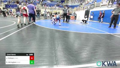 52 lbs Consolation - Jagger Edison, Saints Youth Wrestling Club vs Samuel Airington, Saints Youth Wrestling Club