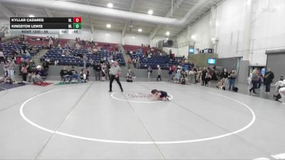 55 lbs Cons. Round 5 - Kingston Lewis, Champions Wrestling Club vs Kyllar Cazares, JWC