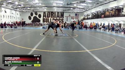 149 lbs Round 5 (6 Team) - Blaise Kokkales, Adrian vs Casper Caizzo, Ohio Northern