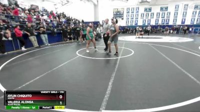 170 lbs Cons. Round 1 - Valeria Alonsa, Aliso Niguel vs Aylin Chiquito, South