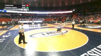 2A 113 lbs Cons. Round 2 - Hogan Rice, Woodstock (Marian) vs Roberto Rangel, Oak Forest