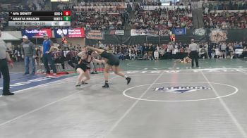 G - 120 lbs 3rd Place Match - Araeya Nelson, Billings West (Girls) vs Ava Dewitt, Billings Senior High School (Girls)