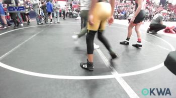 110 lbs Quarterfinal - Lincoln McMillen, Tonkawa Takedown Club vs Easton McGilbert, Midwest City Bombers Youth Wrestling Club