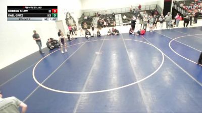 92-98 lbs Round 2 - Kael Gritz, Dove Creek Bulldogs vs Korbyn Shaw, Declo Stingers