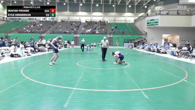 138 lbs Round 1 (16 Team) - Hunter Prosen, Camden County vs Kyle Henderson, East Coweta HS