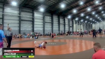 58 lbs Finals (8 Team) - Juliahna Warner, Lady Pitbulls vs Amelia Miller, Midwest Assasins Red