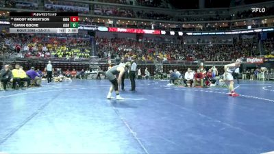 2A-215 lbs Champ. Round 1 - Gavin Goche, Algona vs Brody Robertson, Hampton-Dumont-CAL